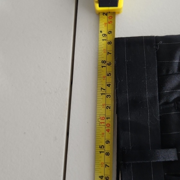 Chaps mens Blazer woolmark suit pinstripe coat 46R pants 38 x 30 100% wool 2pc - Picture 13 of 16